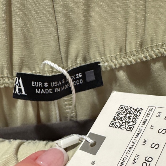 BNWT Zara Green Soft Pants - Picture 3 of 8
